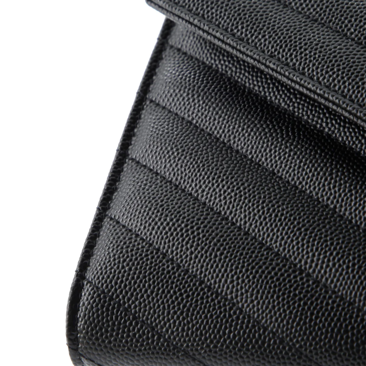 Classic Monogram Envelope Wristlet Clutch Matelasse Chevron Leather - Deep Luxury