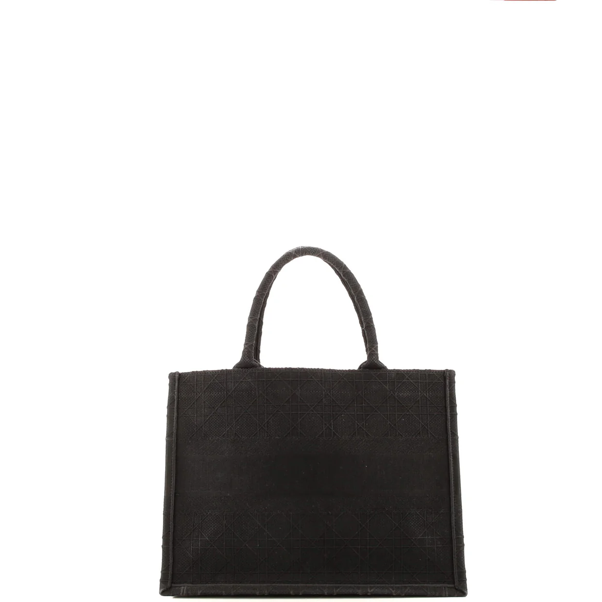 Book Tote Cannage Embroidered Canvas Medium - Deep Luxury