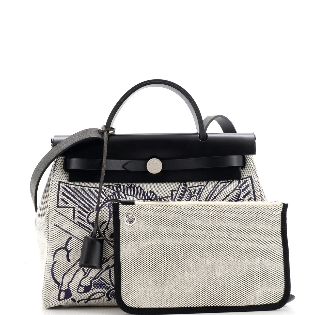 Herbag Zip Pegase Pop Toile and Leather 31 - Deep Luxury