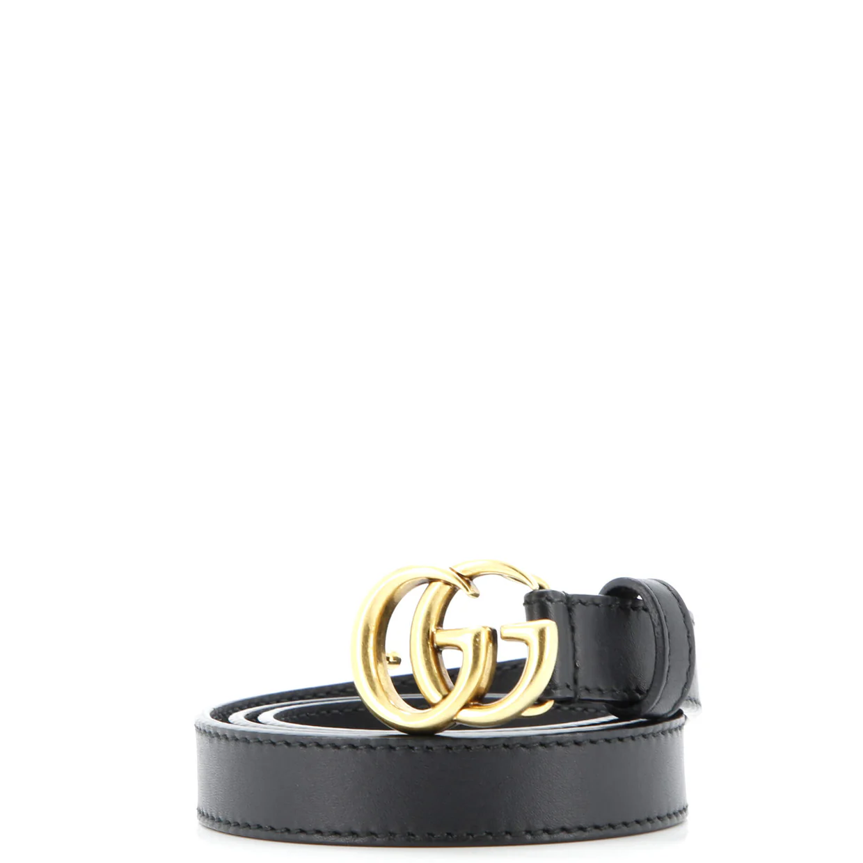 GG Marmont Belt Leather Thin - Deep Luxury