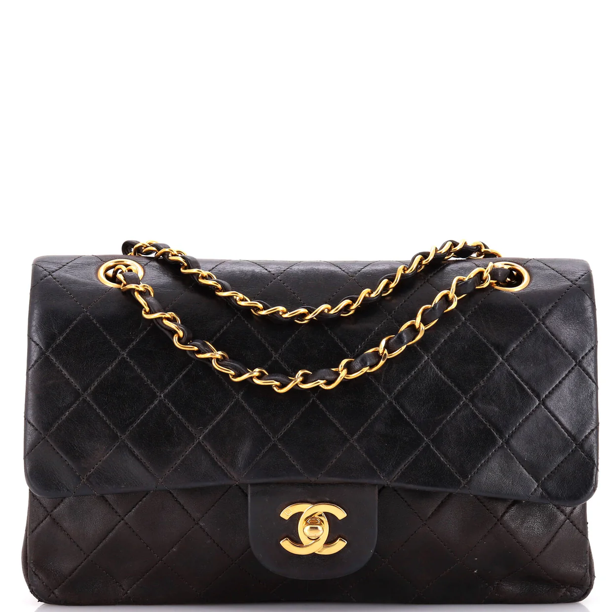 Vintage Classic Double Flap Bag Quilted Lambskin Medium - Deep Luxury