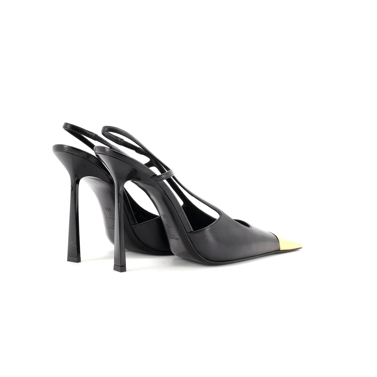 Women's Jeanne Slingback Pumps Leather with Metal 110 - Deep Luxury