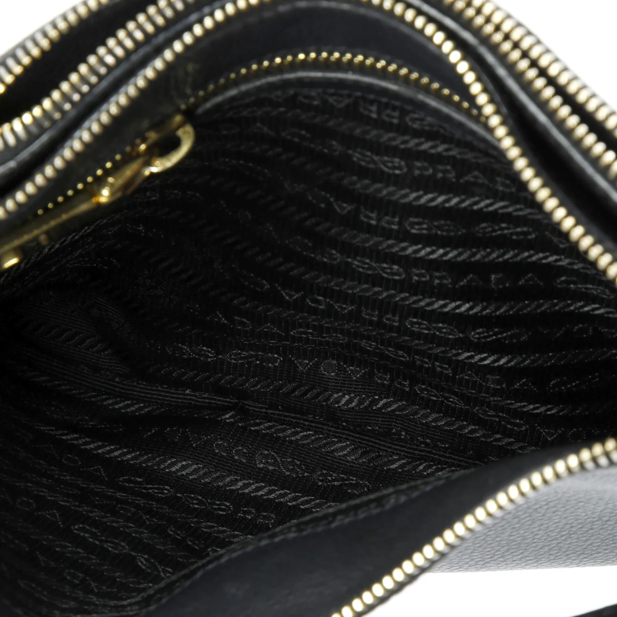 Double Zip Crossbody Bag Vitello Daino Small - Deep Luxury