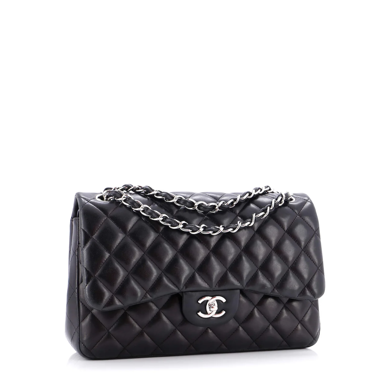 Classic Double Flap Bag Quilted Lambskin Jumbo - Deep Luxury