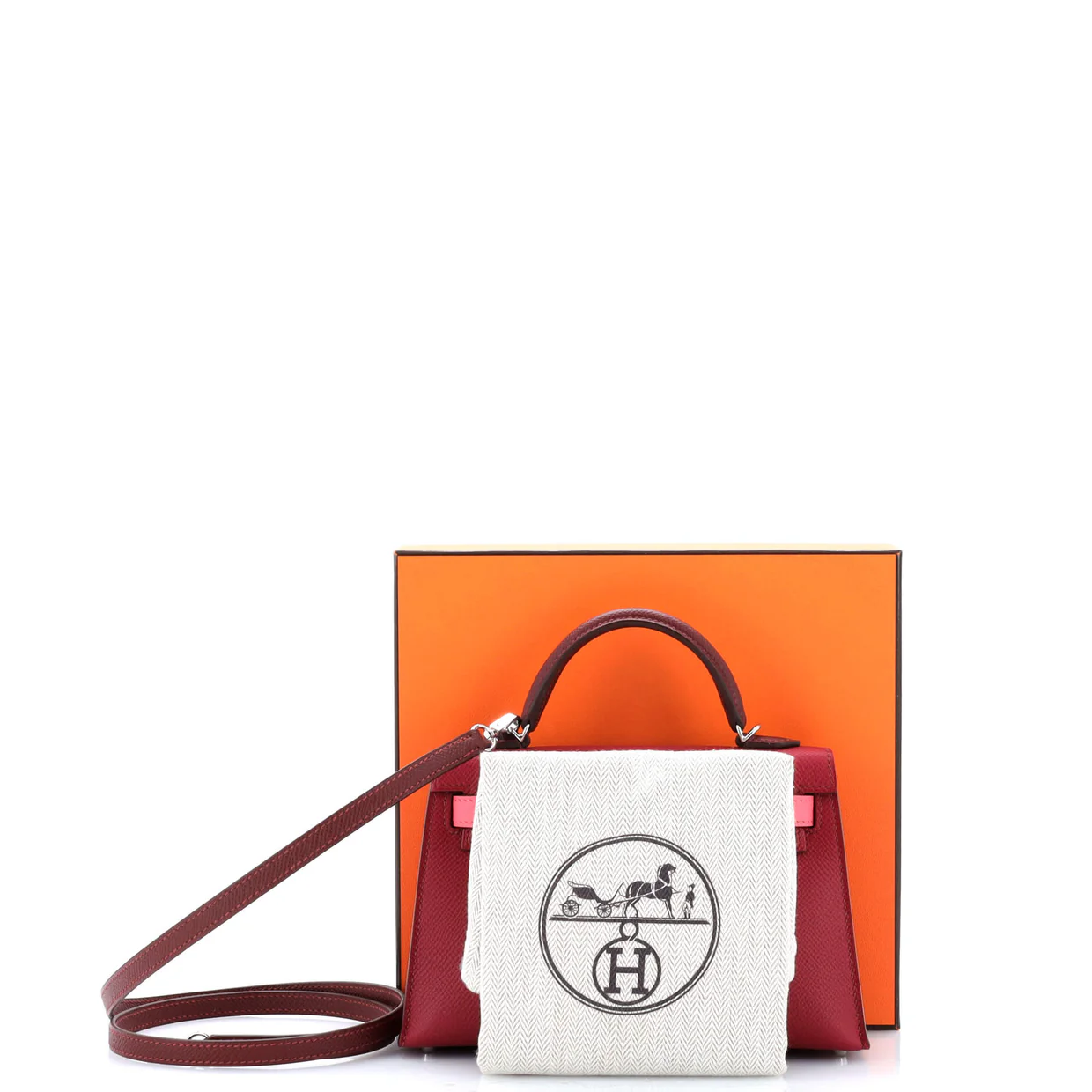 Kelly Mini II Bag Tricolor Epsom with Palladium Hardware 20 - Deep Luxury