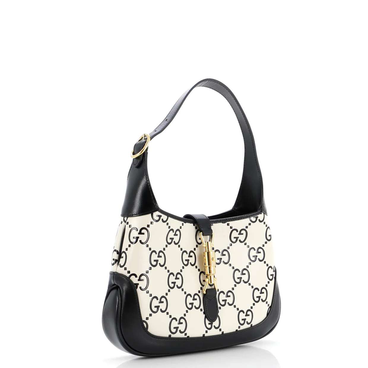 Jackie 1961 Hobo GG Embossed Leather Small - Deep Luxury