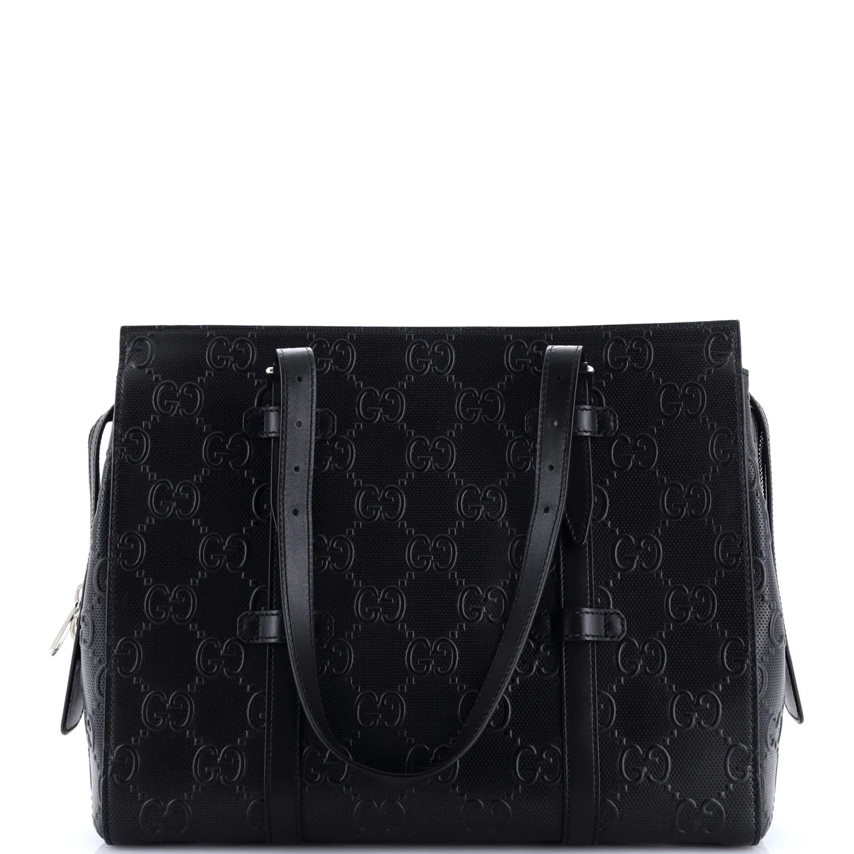 Tote Bag GG Embossed Perforated Leather - Deep Luxury