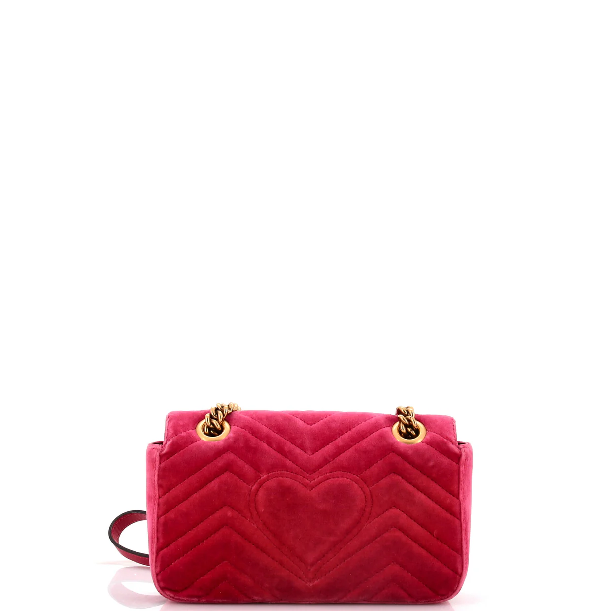 GG Marmont Flap Bag Matelasse Velvet Mini - Deep Luxury