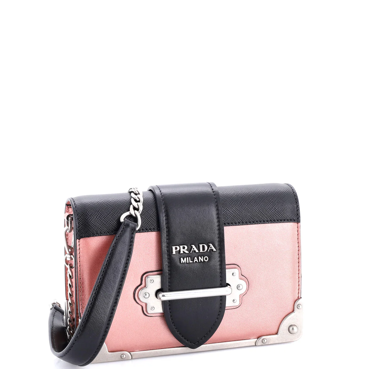 Cahier Chain Crossbody Bag City Calf and Saffiano Small - Deep Luxury