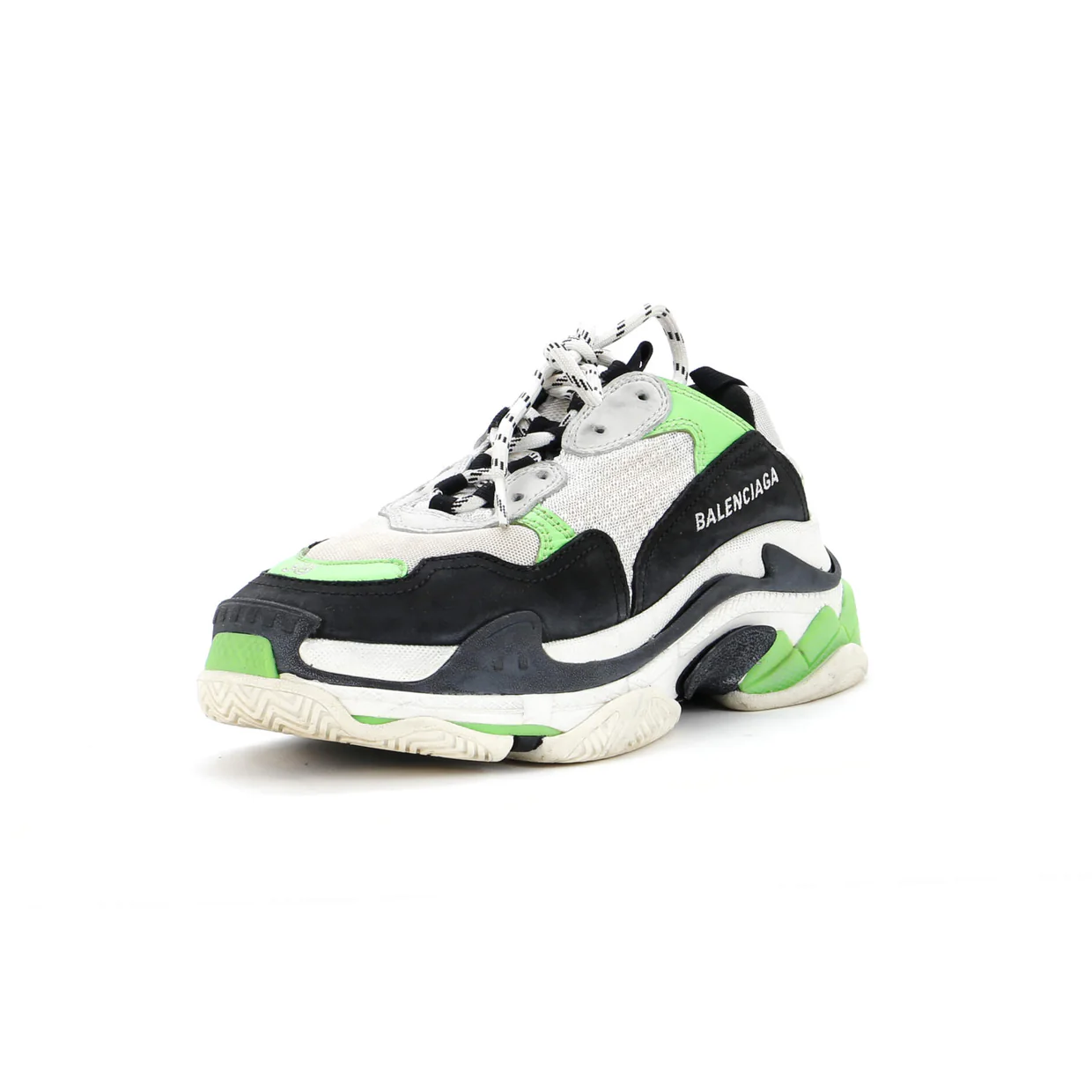 Men's Triple S Sneakers Fabric and Mesh with Faux Leather - Deep Luxury