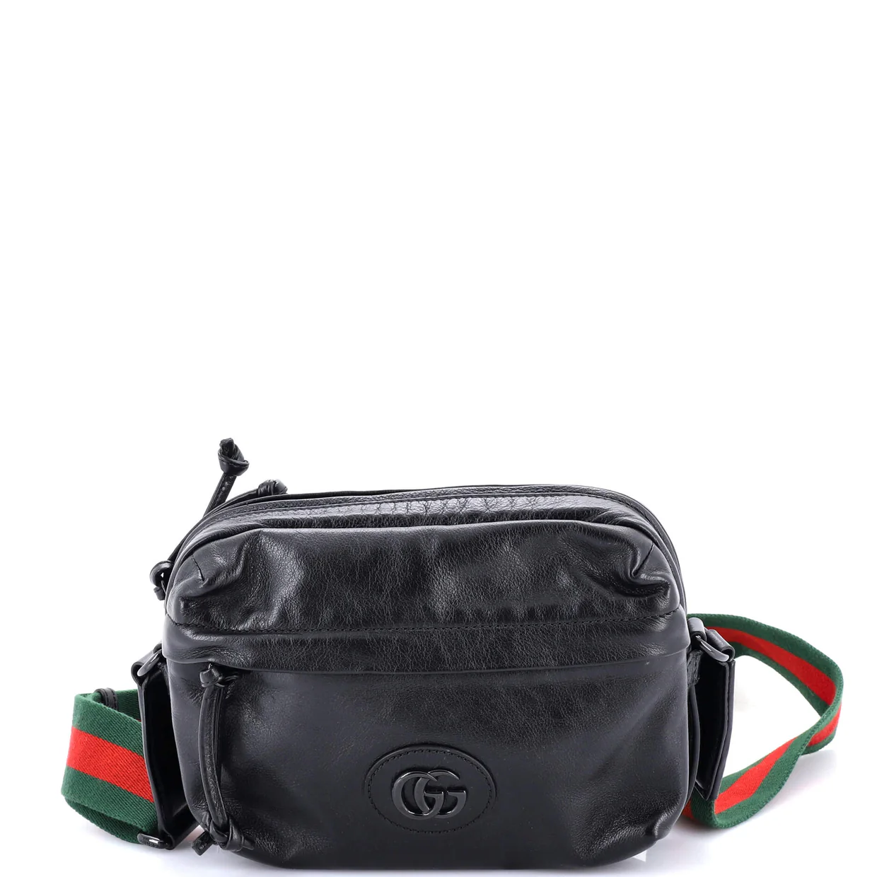 Tonal Double G Shoulder Bag Leather - Deep Luxury