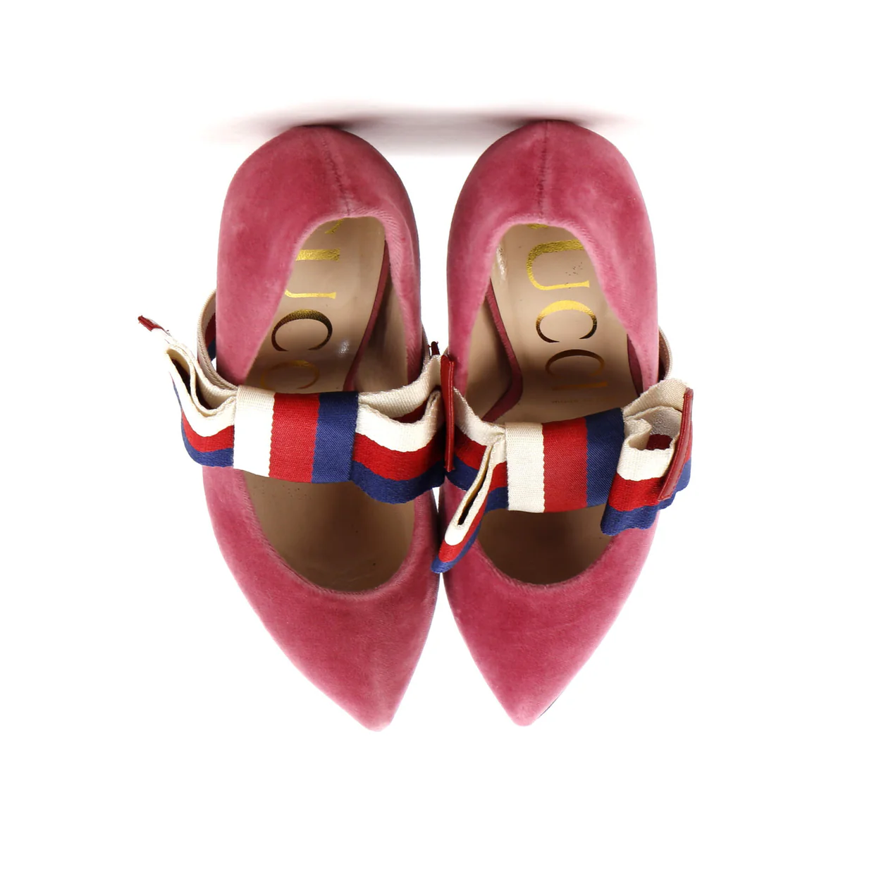 Women's Pumps with Removable Bow Velvet - Deep Luxury