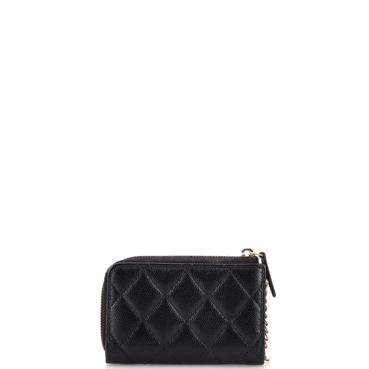 Key Pouch Quilted Caviar - Deep Luxury