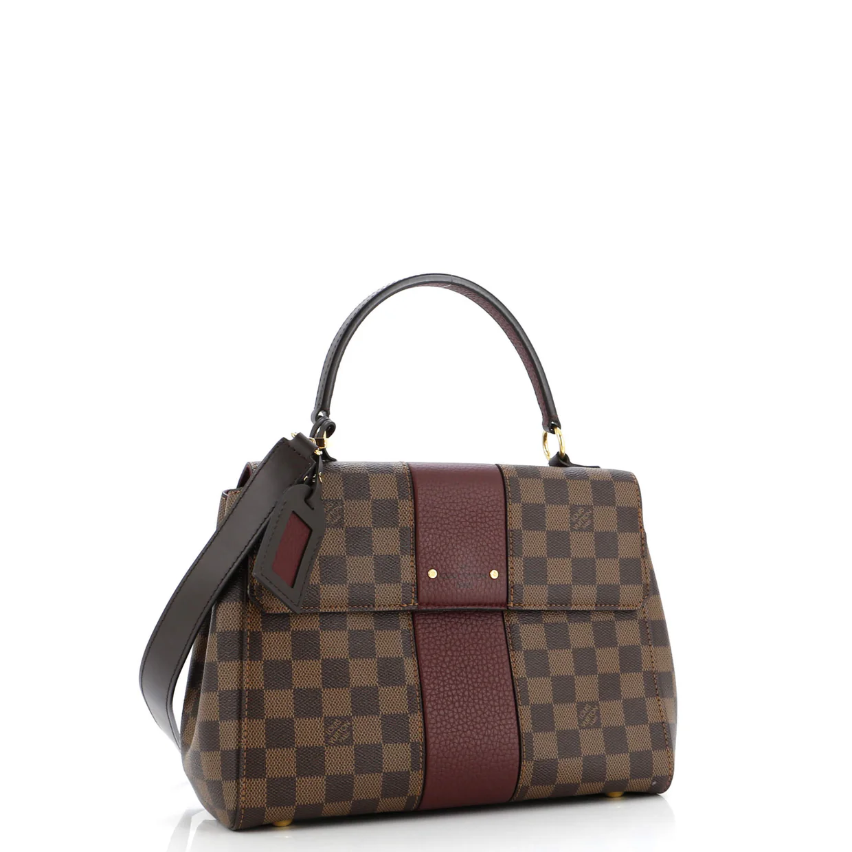 Bond Street Handbag Damier with Leather MM - Deep Luxury