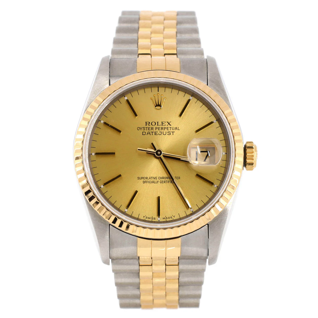 Oyster Perpetual Datejust Automatic Watch Stainless Steel and Yellow Gold 36 - Deep Luxury