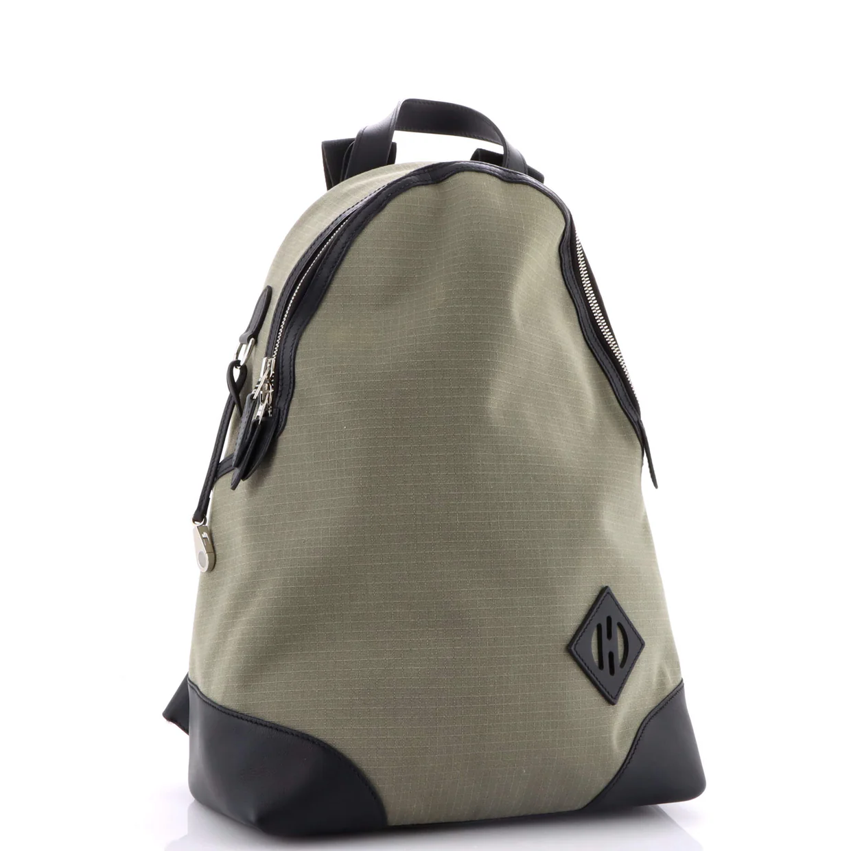 Allback Backpack Bivouac Toile with Leather - Deep Luxury