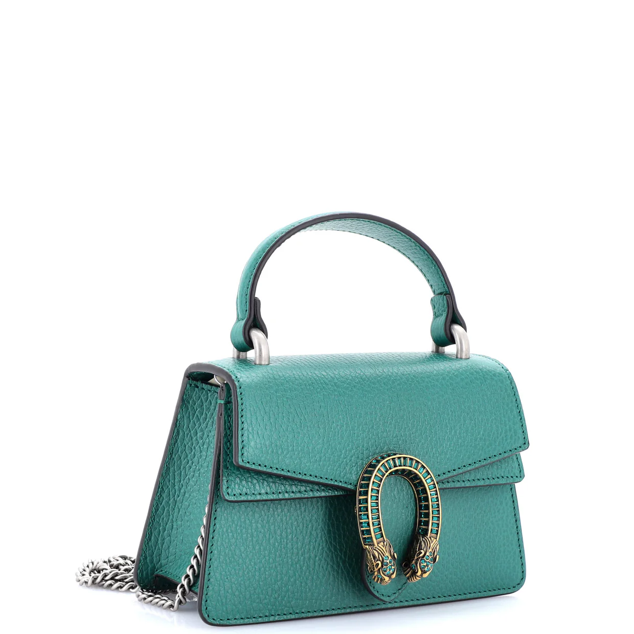 Dionysus Top Handle Bag Leather with Crystals Mini - Deep Luxury