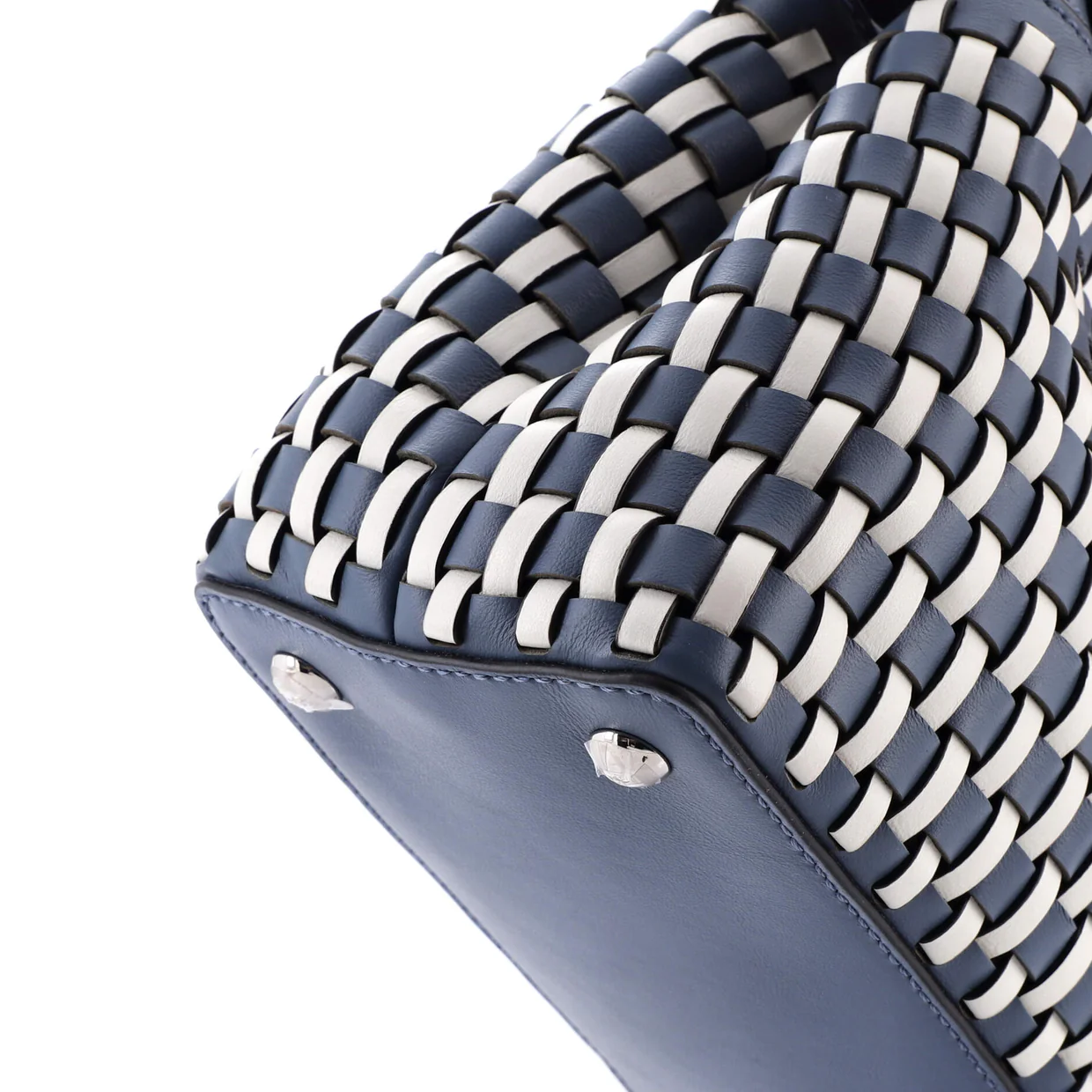 Peekaboo Bag Braided Leather Mini - Deep Luxury