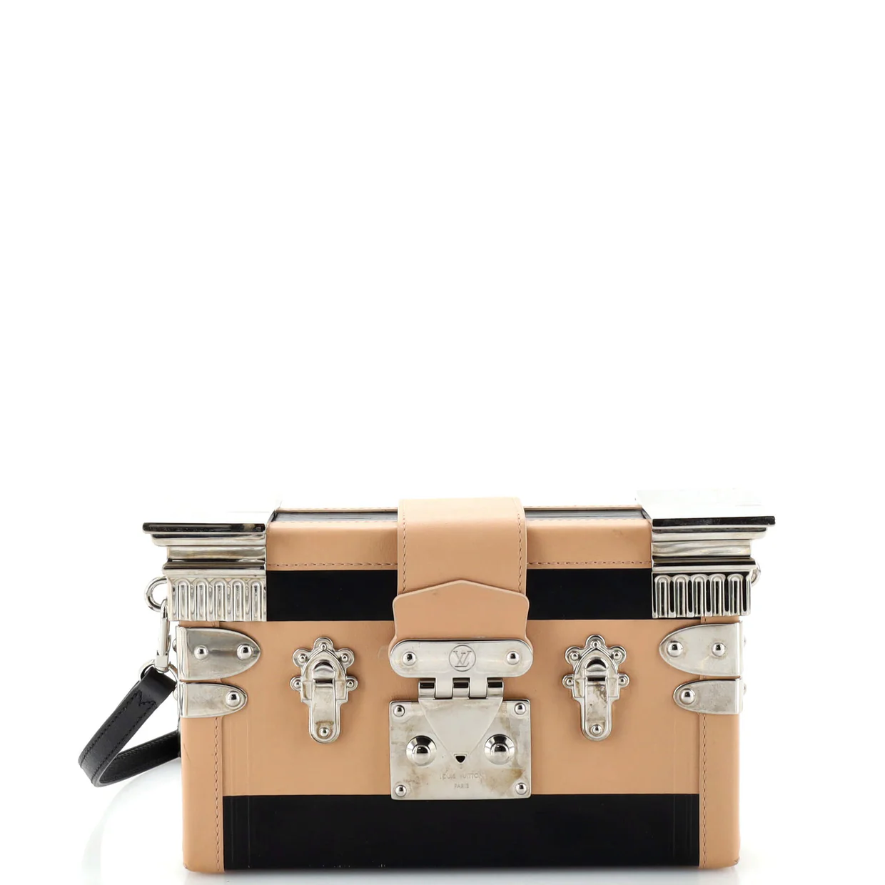 Temple Petite Malle Handbag Leather - Deep Luxury