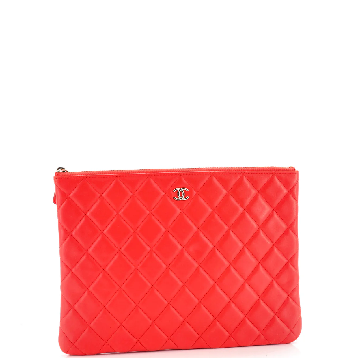 O Case Clutch Quilted Lambskin Medium - Deep Luxury