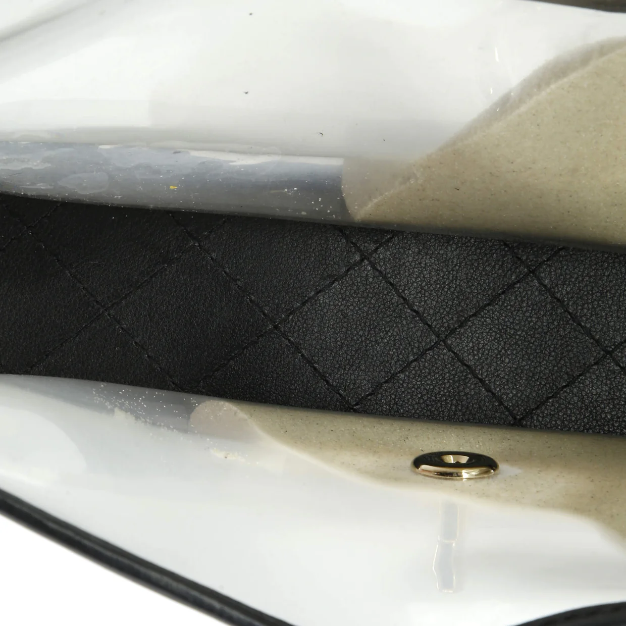 Sand By The Sea Flap Bag PVC with Lambskin Medium - Deep Luxury