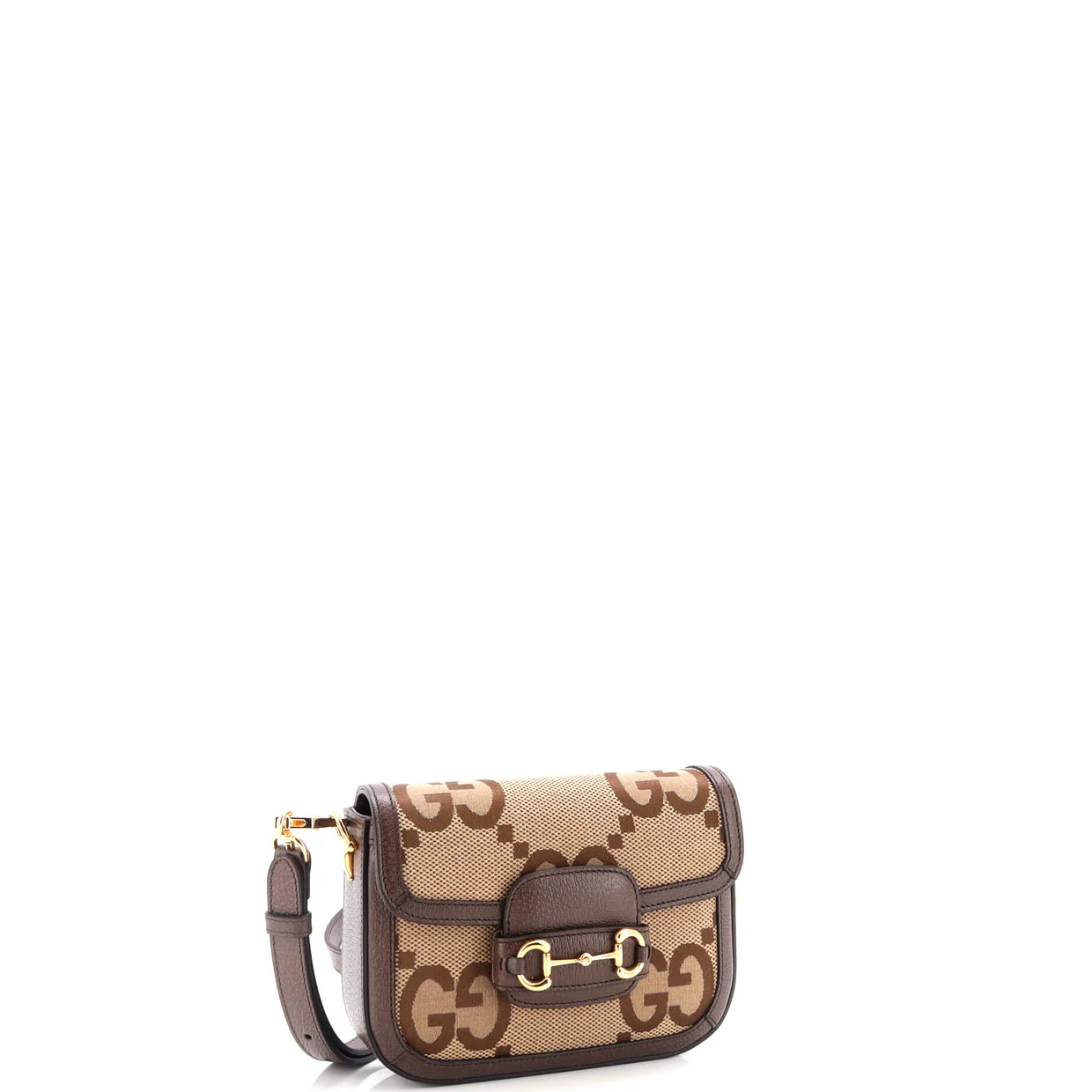 Horsebit 1955 Shoulder Bag Jumbo GG Canvas Mini - Deep Luxury