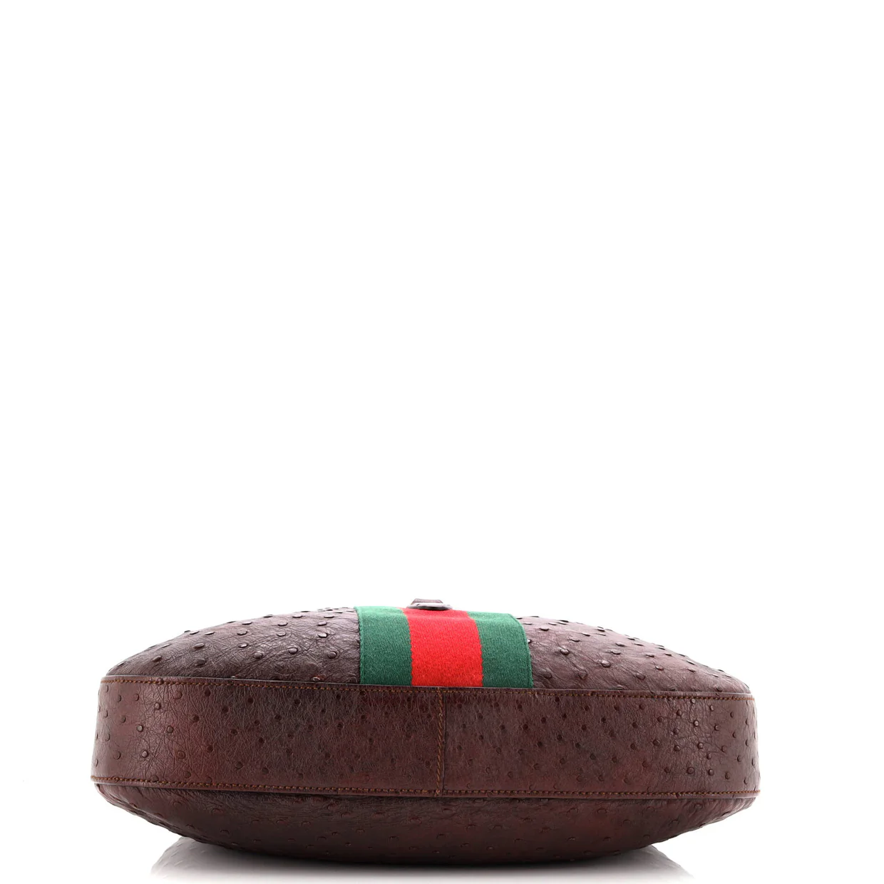 Web Jackie Soft Hobo Ostrich Large - Deep Luxury