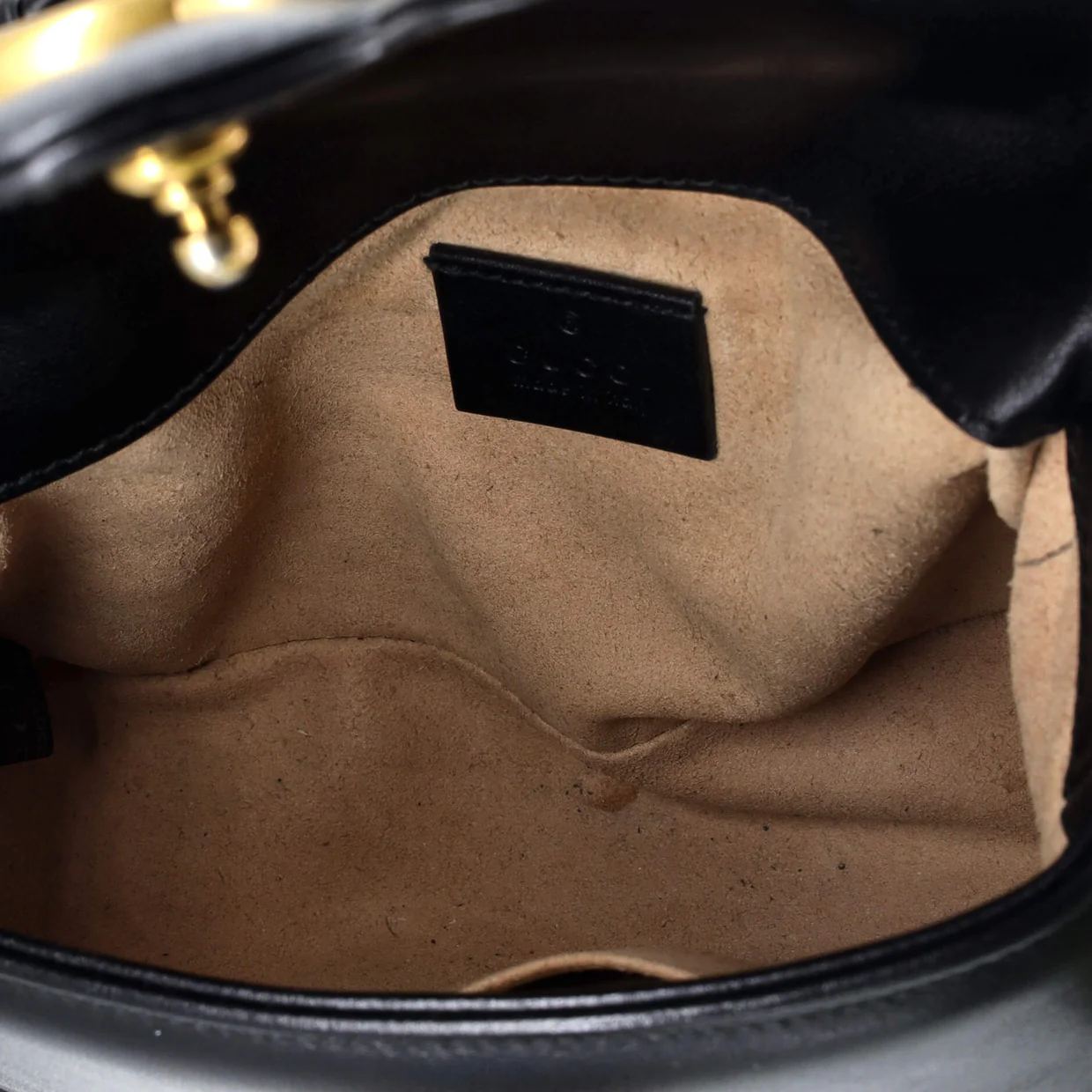 GG Marmont Top Handle Flap Bag Matelasse Leather Mini - Deep Luxury