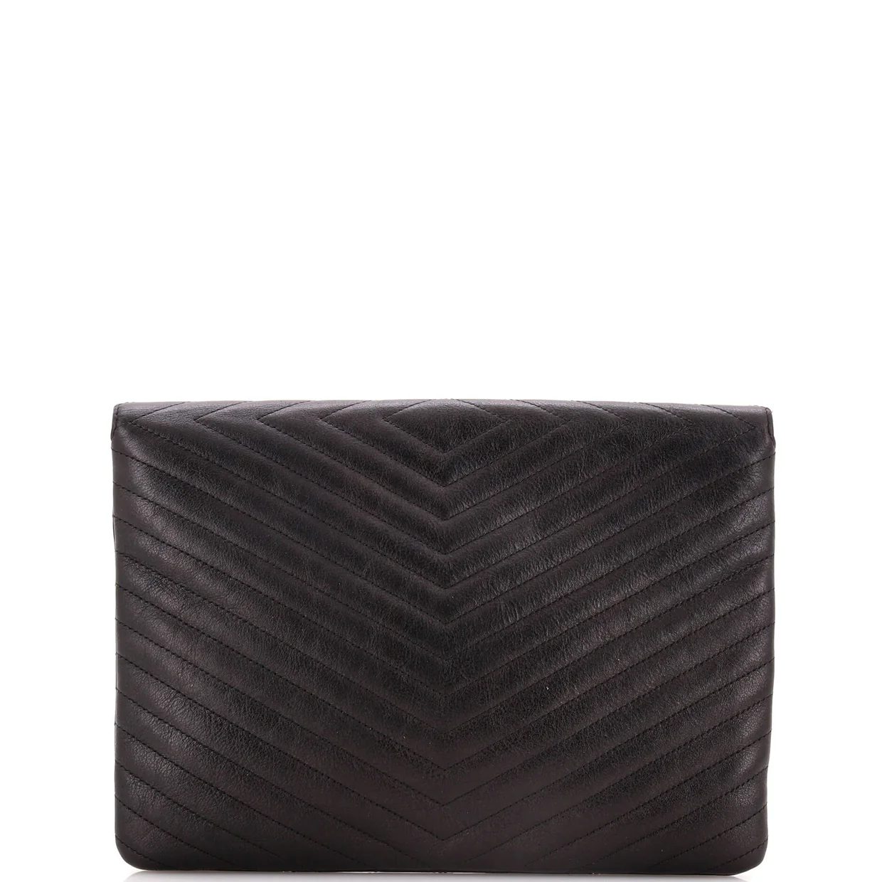 Statement Pouch Chevron Caviar Large - Deep Luxury