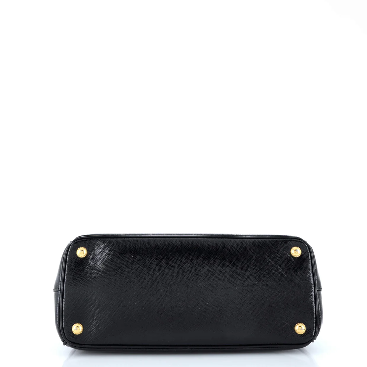 Double Zip Lux Tote Vernice Saffiano Leather Small - Deep Luxury