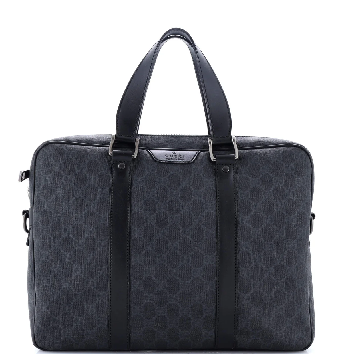 Convertible Zip Around Briefcase GG Coated Canvas Medium - Deep Luxury