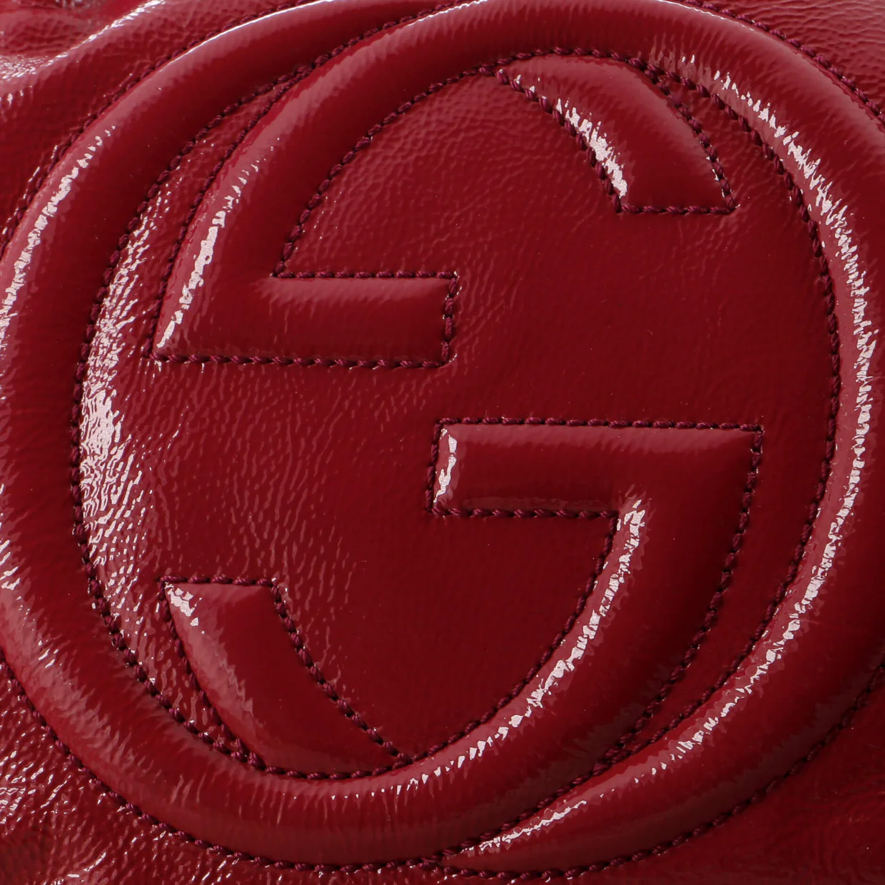 Soho Chain Strap Shoulder Bag Patent Medium - Deep Luxury