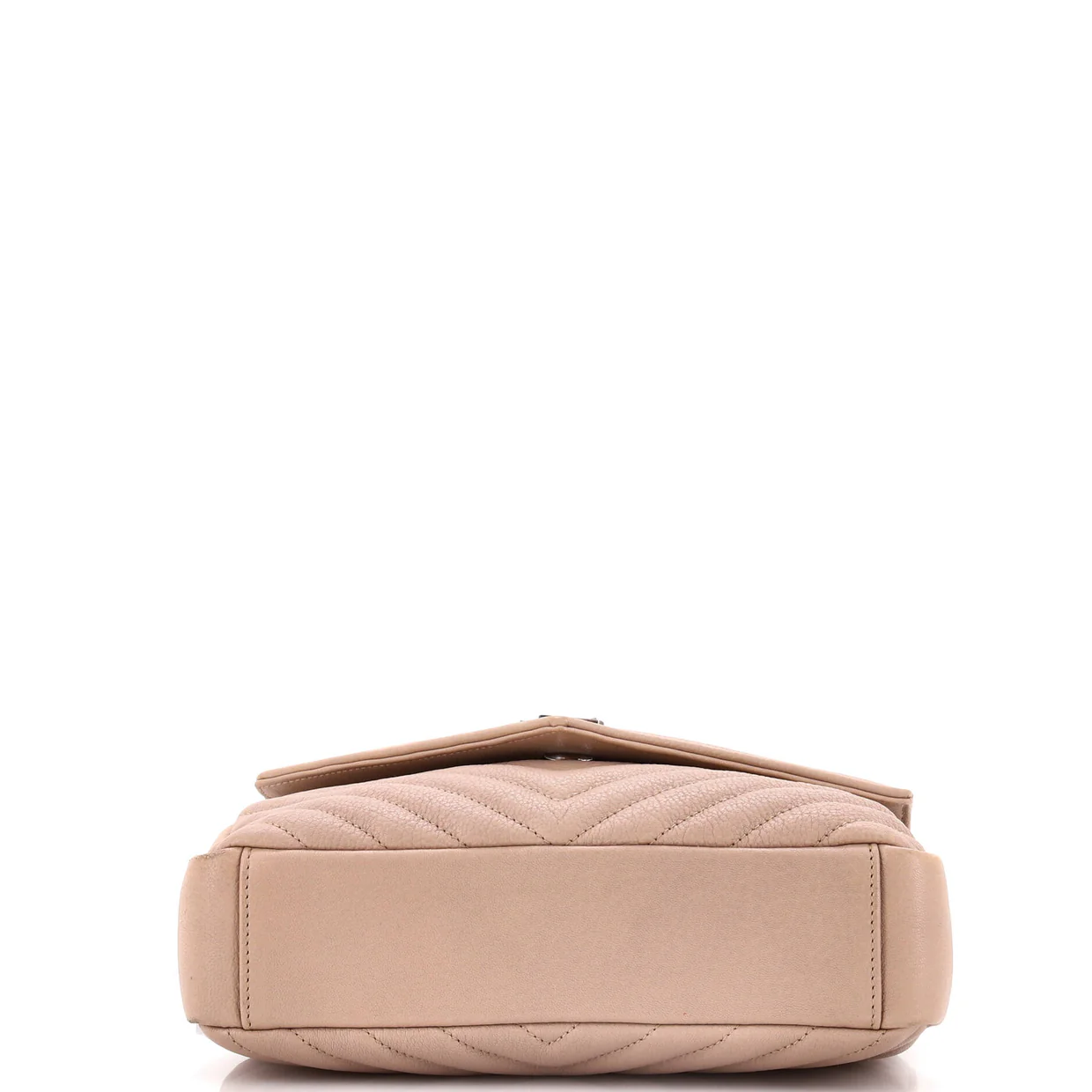 Classic Monogram College Bag Matelasse Chevron Leather Medium - Deep Luxury