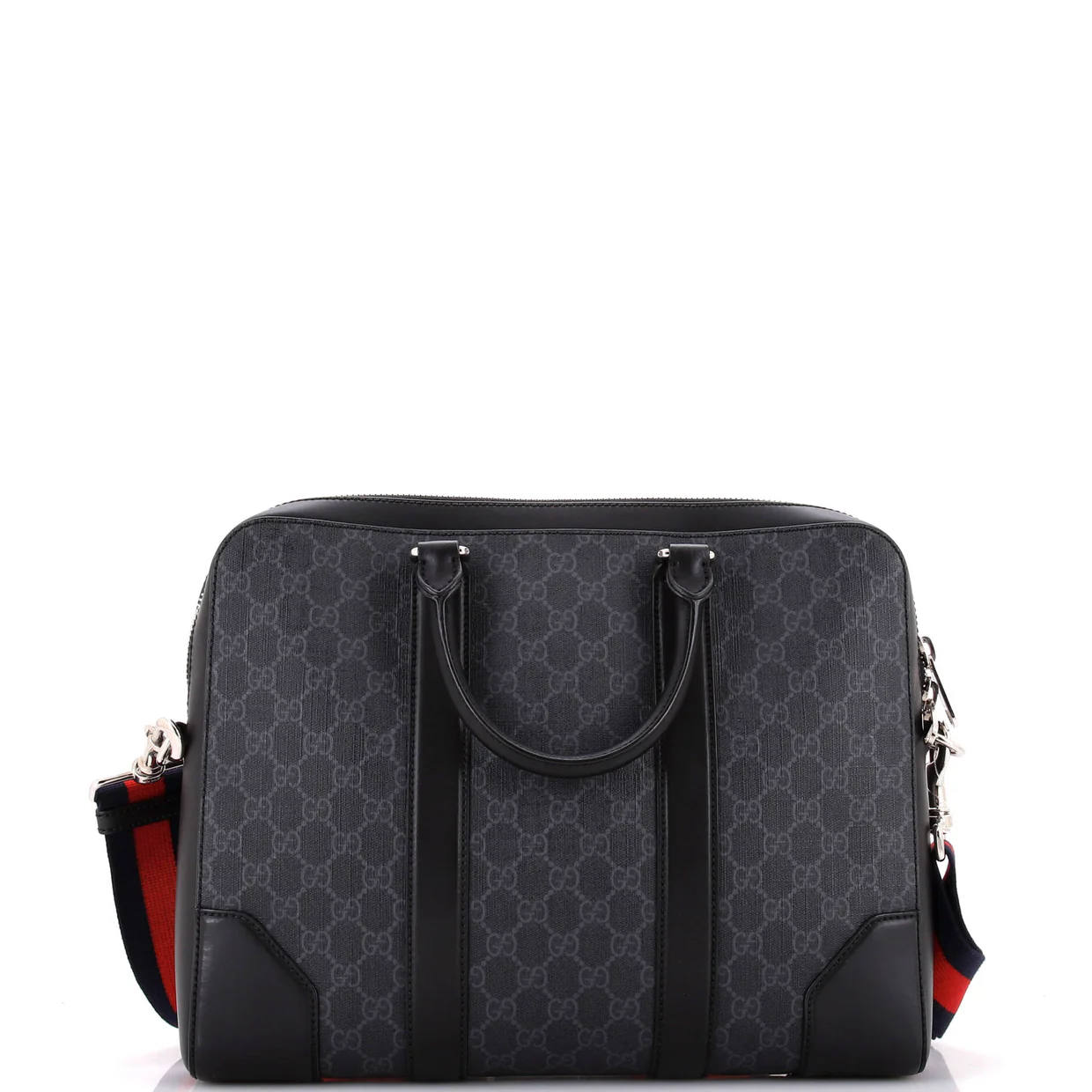 Convertible Zip Around Briefcase GG Coated Canvas Medium - Deep Luxury