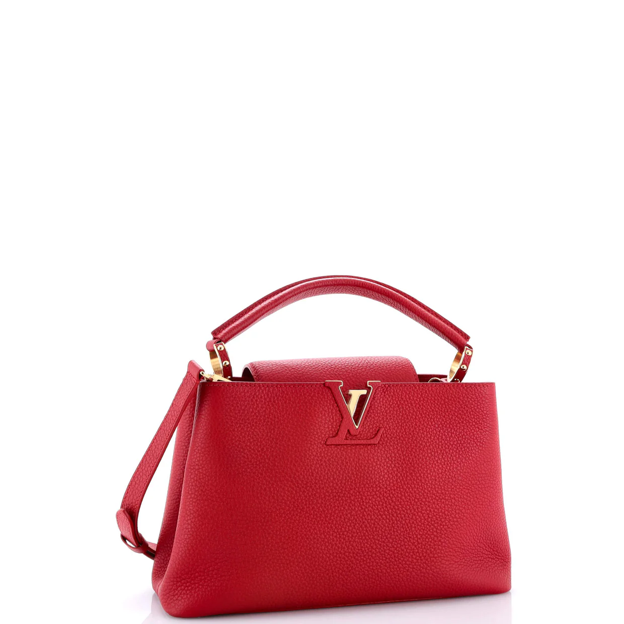 Capucines Bag Leather PM - Deep Luxury