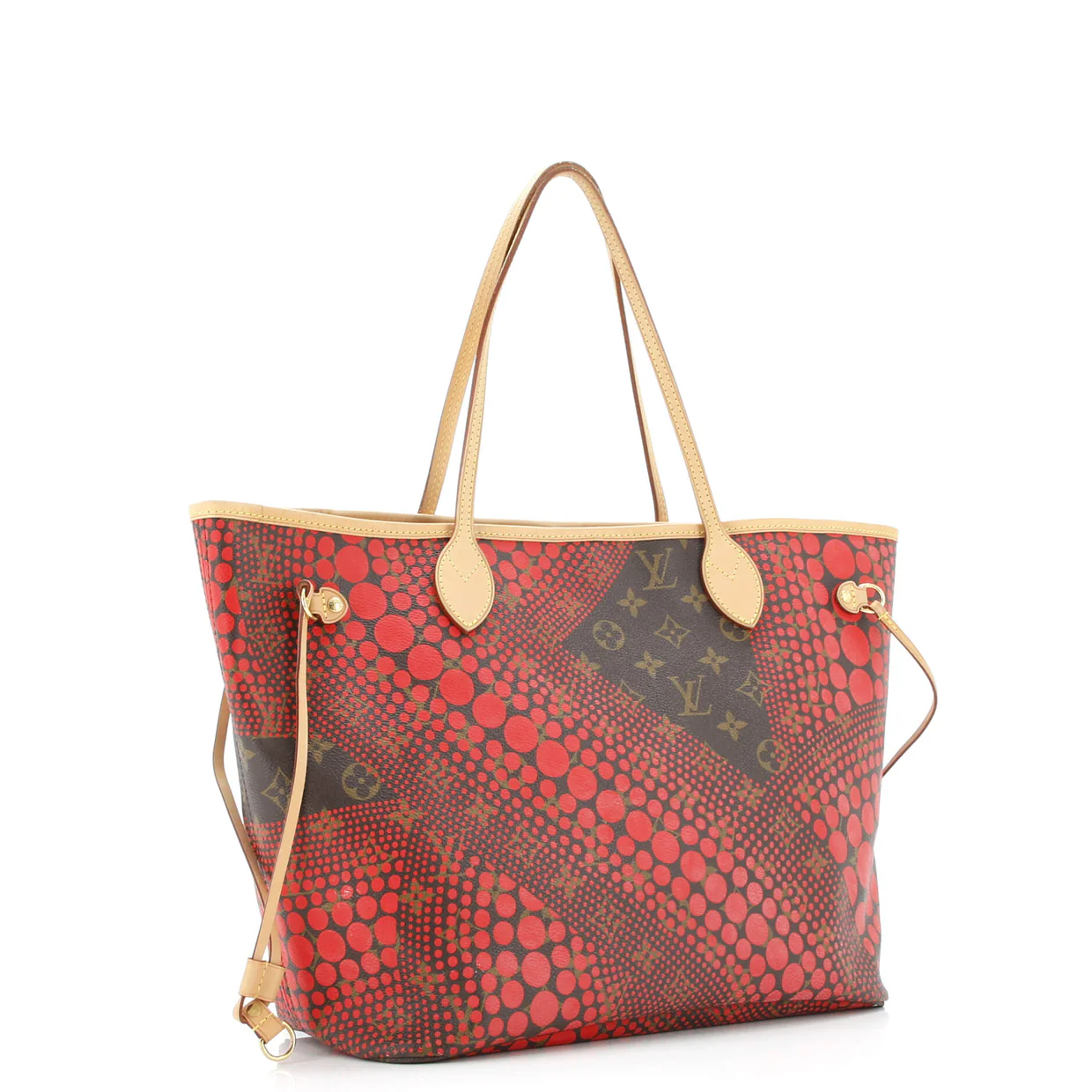 Neverfull Tote Limited Edition Kusama Waves Monogram Canvas MM - Deep Luxury