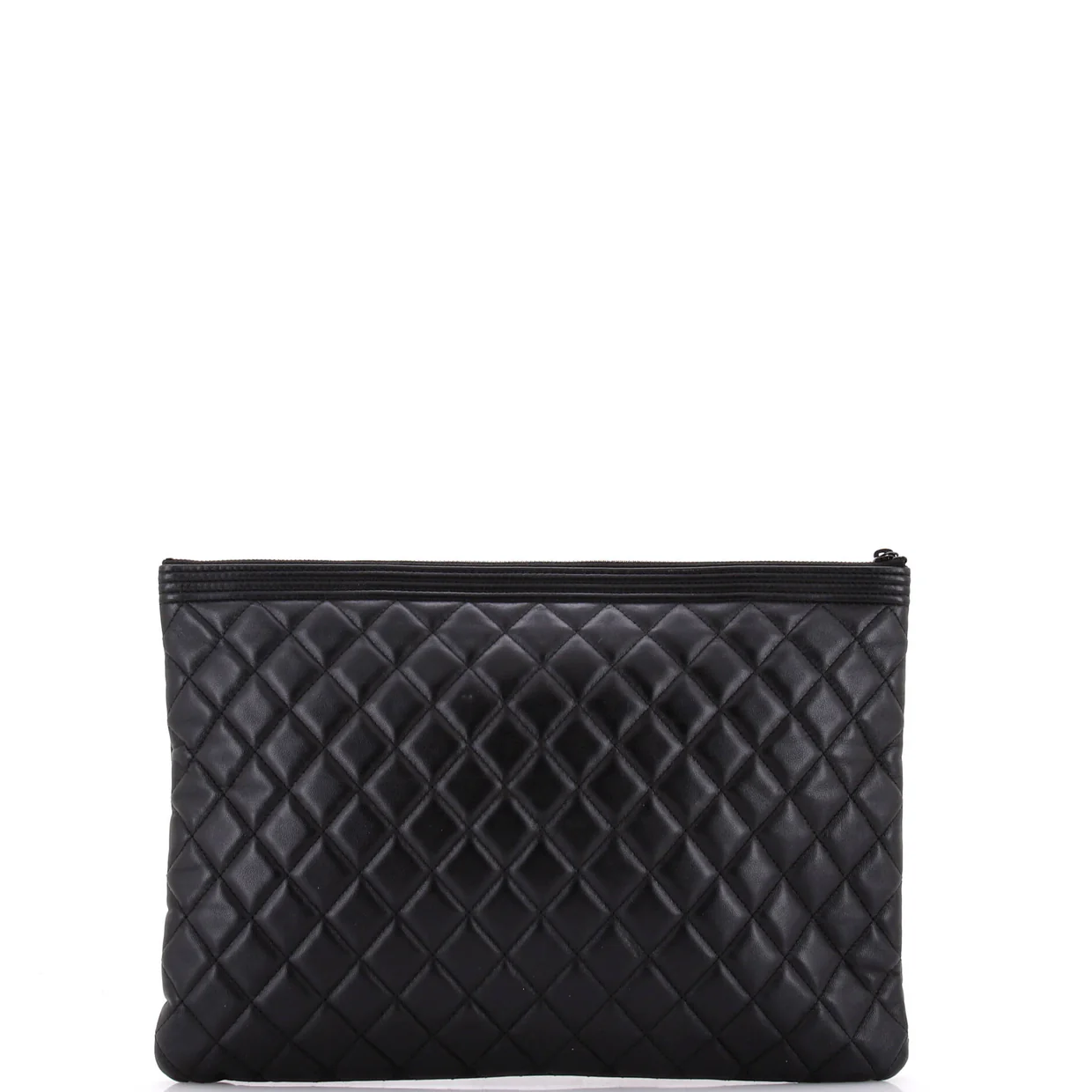 Boy O Case Clutch Quilted Lambskin Large - Deep Luxury