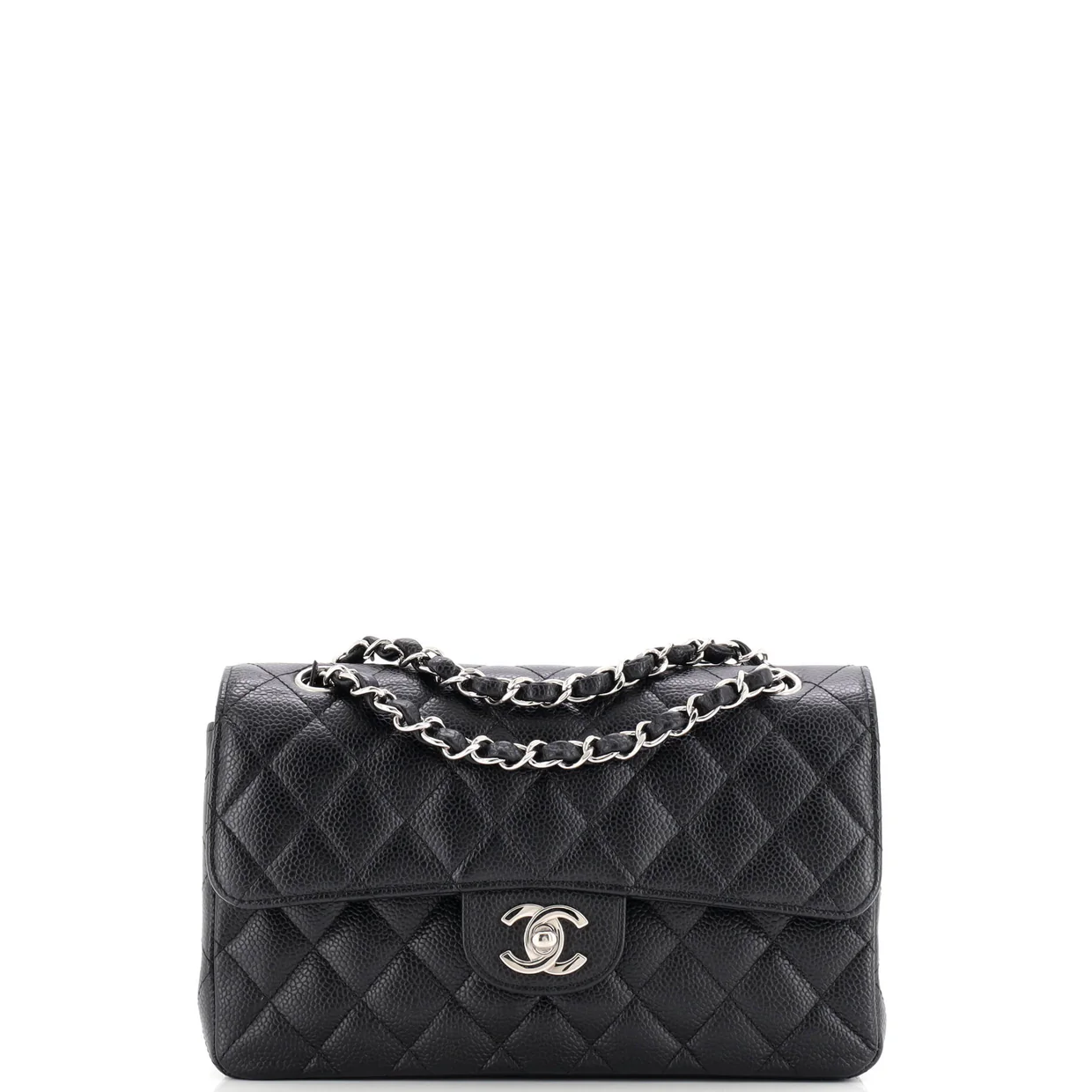 Vintage Classic Double Flap Bag Quilted Caviar Small - Deep Luxury