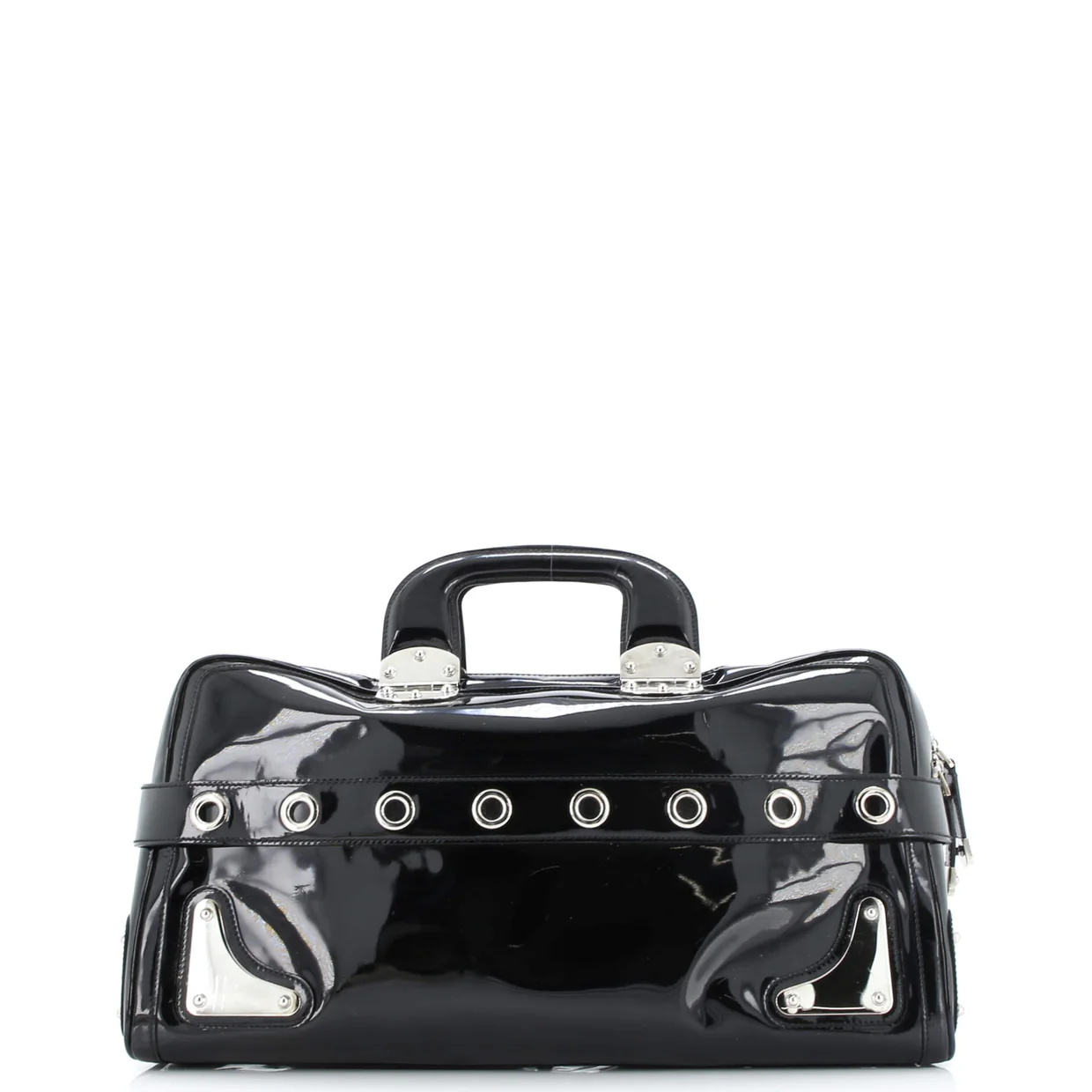Romy Satchel Patent Large - Deep Luxury