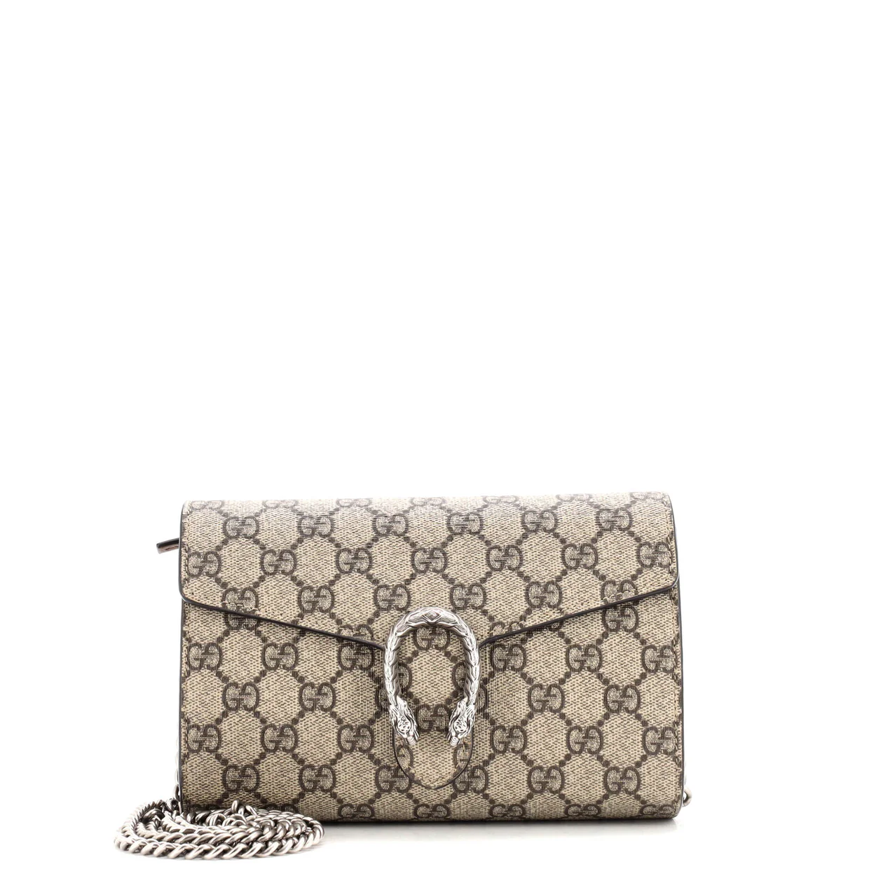 Dionysus Chain Wallet GG Coated Canvas Small - Deep Luxury