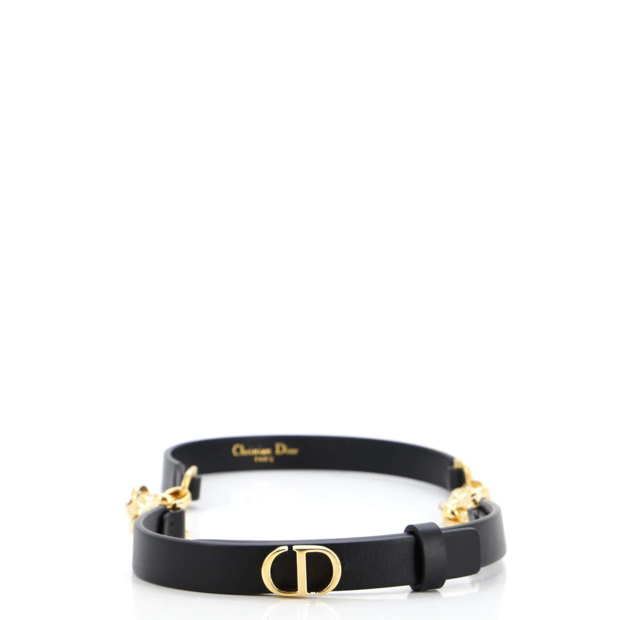 30 Montaigne Chain Belt Leather Thin - Deep Luxury