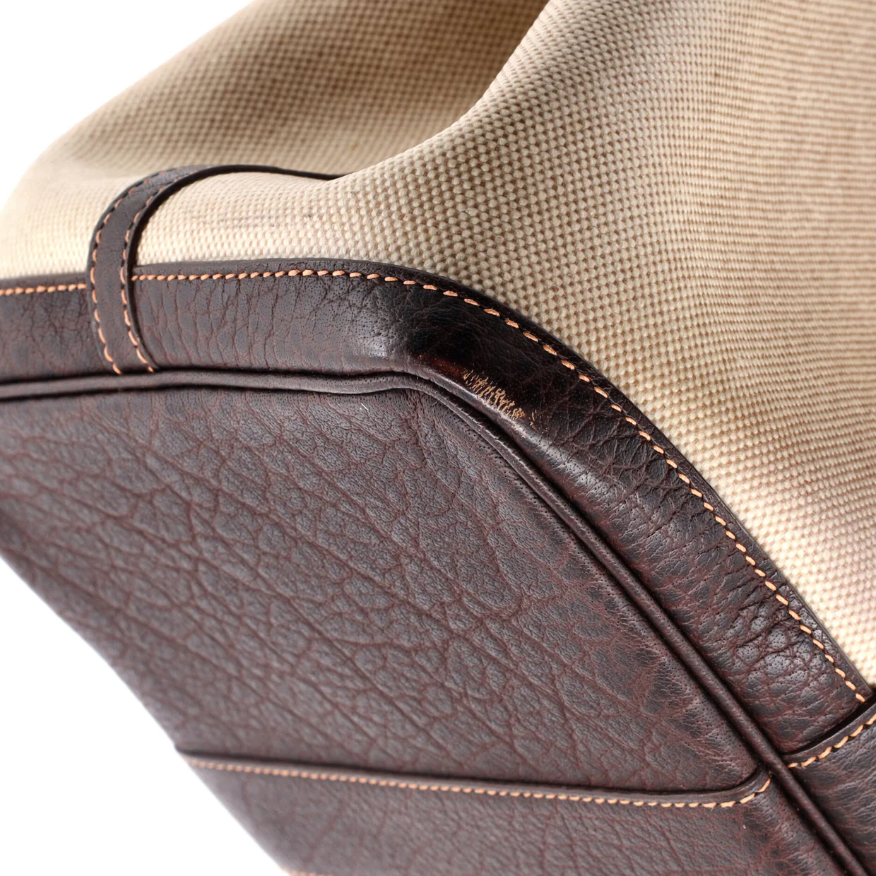 Garden Party Tote Toile and Leather 36 - Deep Luxury