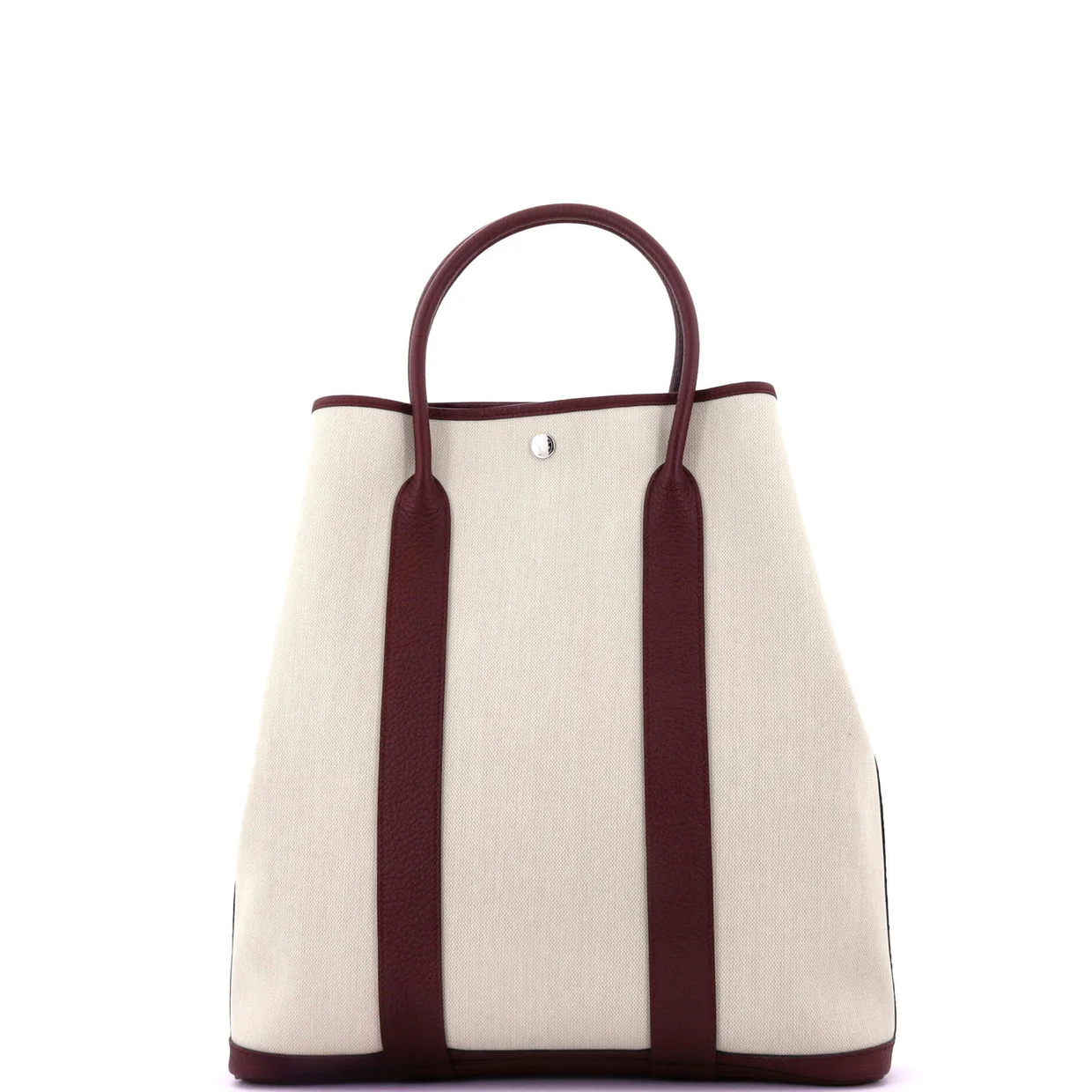 Garden File Tote Toile and Leather 36 - Deep Luxury