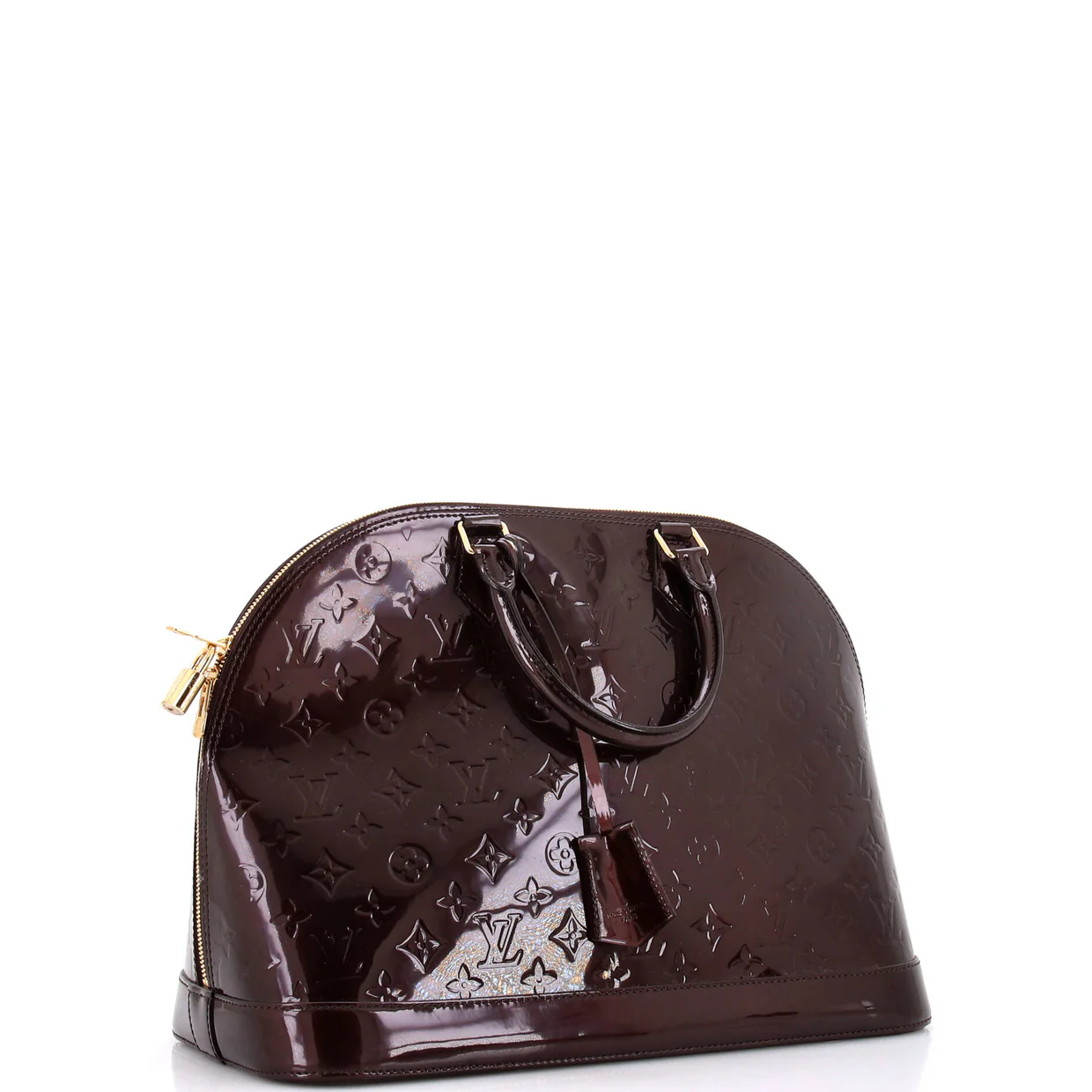 Alma Handbag Monogram Vernis GM - Deep Luxury