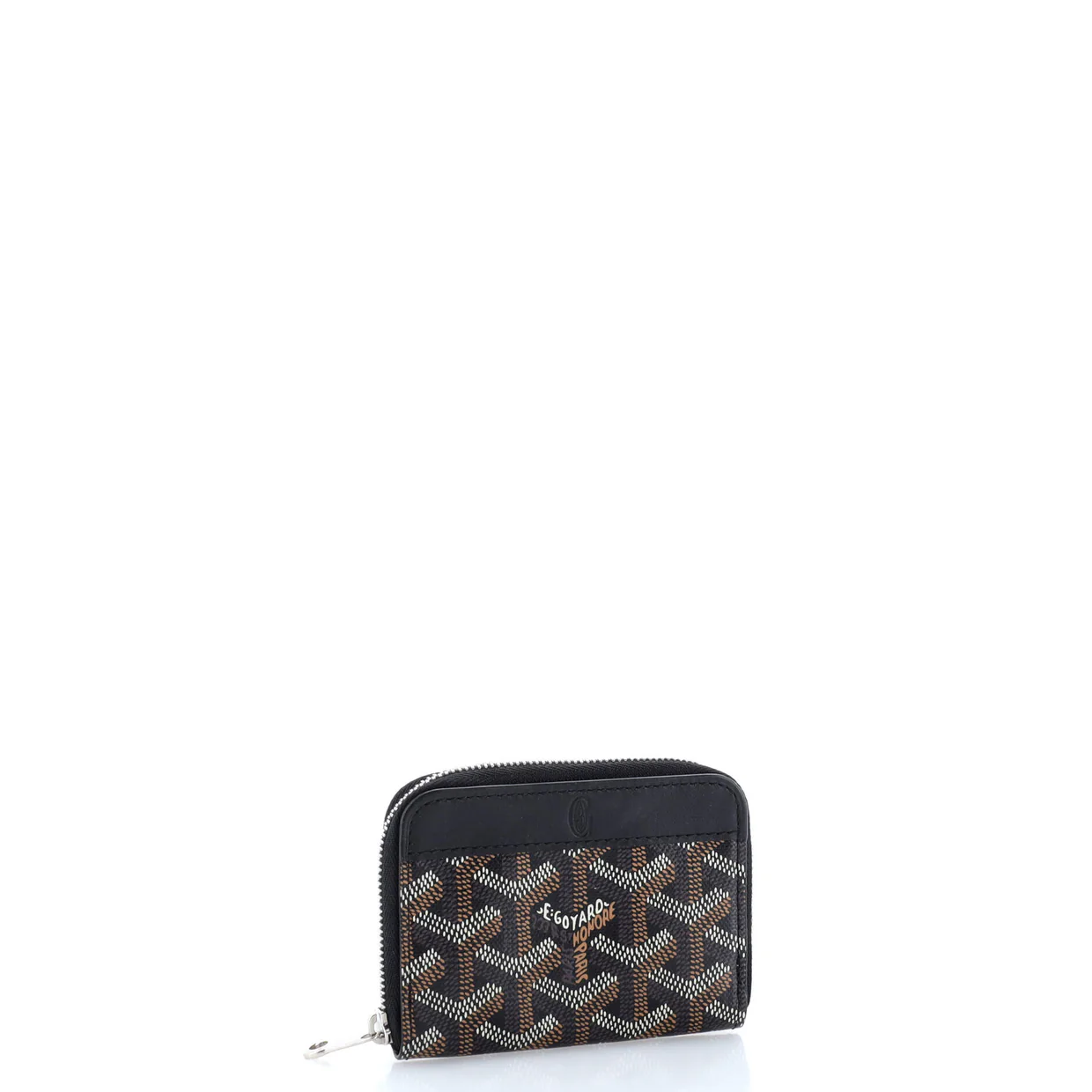 Matignon Zip Wallet Coated Canvas with Leather PM - Deep Luxury