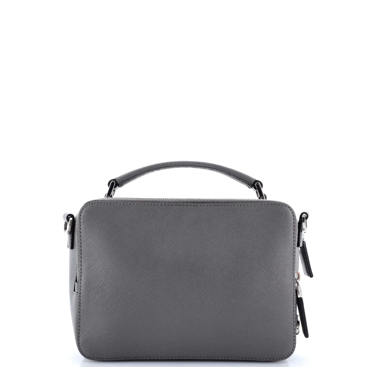 Brique Crossbody Bag Saffiano Leather Small - Deep Luxury