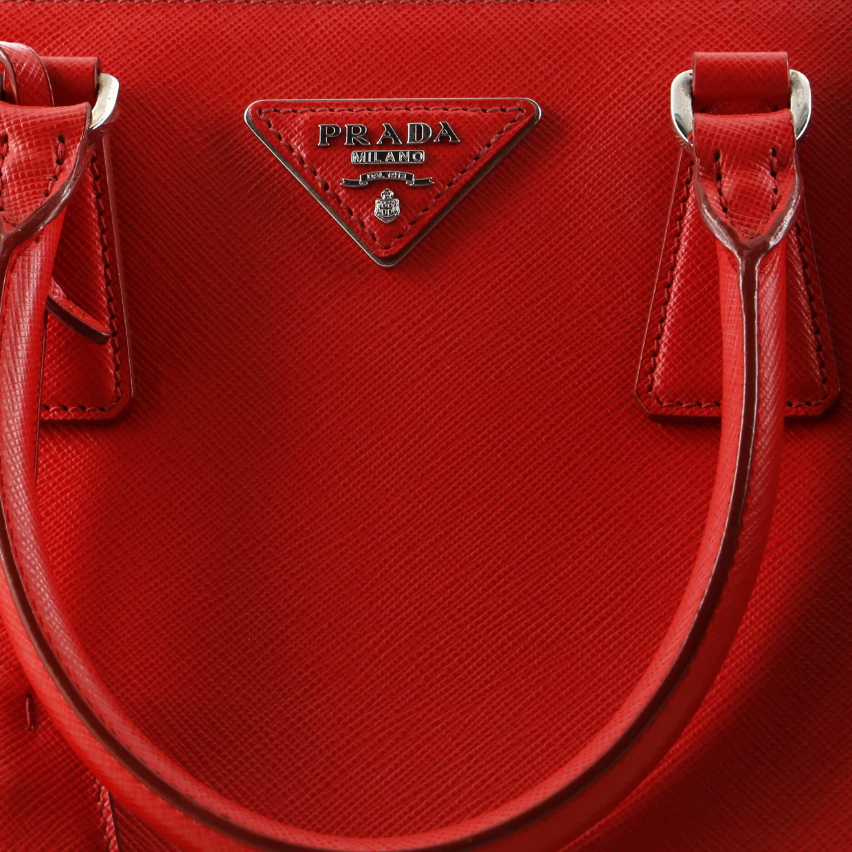 Galleria Double Zip Tote Saffiano Leather Small - Deep Luxury
