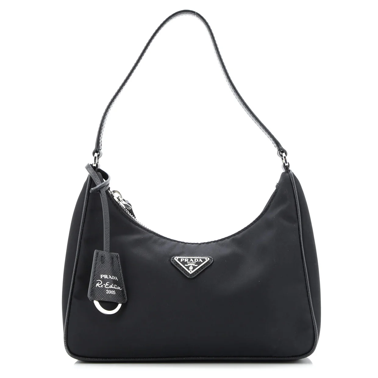 Re-Edition 2005 Hobo Tessuto with Saffiano Leather Mini - Deep Luxury
