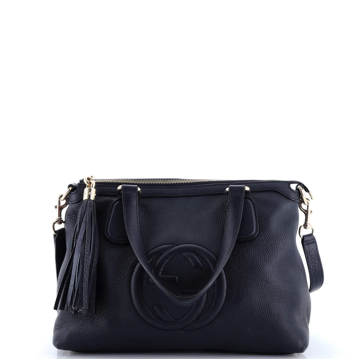 Soho Convertible Soft Top Handle Bag Leather - Deep Luxury