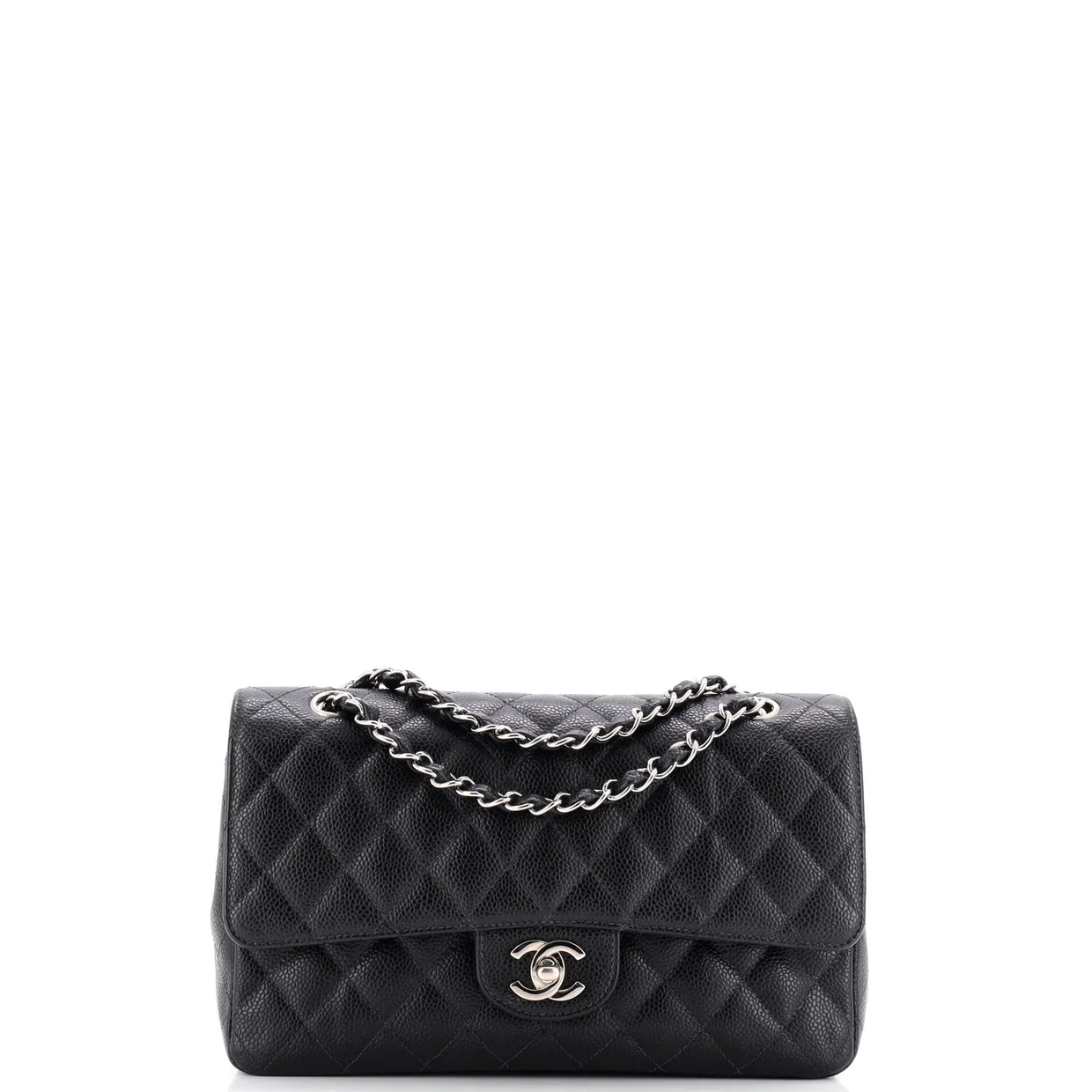 Classic Double Flap Bag Quilted Caviar Medium - Deep Luxury